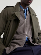 John Smedley - Maclean Merino Wool Zip-Up Sweater - Gray