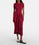Givenchy Asymmetrical draped midi dress