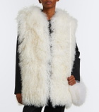 Yves Salomon Hooded shearling vest