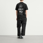 Y-3 Men's x Mercedes F1 Logo Short Sleeve T-Shirt in Black