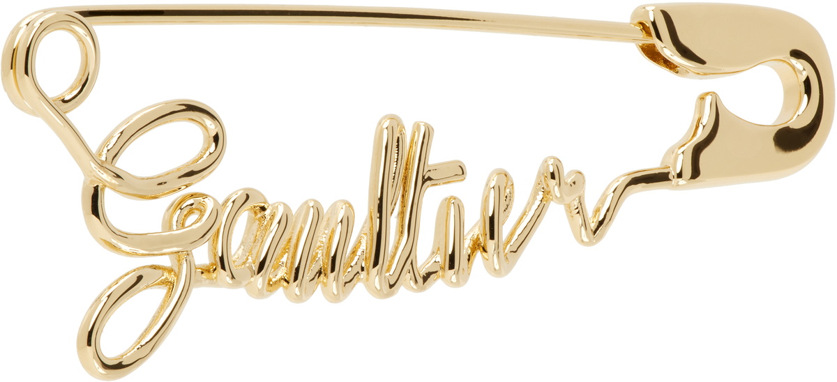 Jean Paul Gaultier Gold 'The Gaultier Safety Pin' Earring Jean