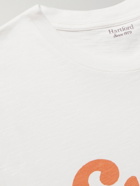 HARTFORD - Printed Slub Cotton-Jersey T-Shirt - White