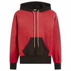Aries Women's Sunbleached Premium Temple Baby Fit Sports Hoodie in Red 