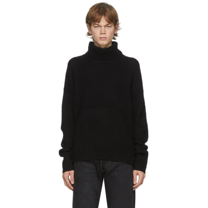 ACNE STUDIOS ブラックタートルネックセーター Acne Studios Black Wool and Cashmere Turtleneck Acne Studios