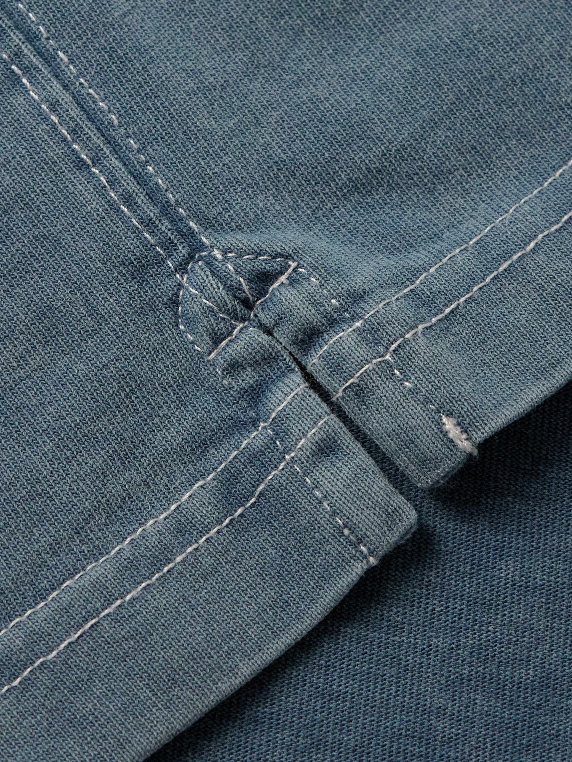 Corridor - Rugby Cotton-Jersey Polo Shirt - Blue