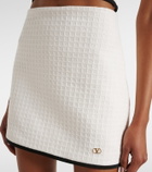 Valentino Cotton tweed miniskirt