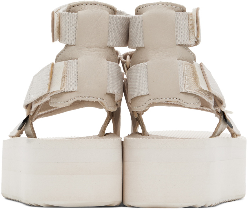 Teva Off-White Flatform Mevia Sandals