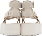 Teva Off-White Flatform Mevia Sandals
