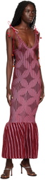 ANDREJ GRONAU SSENSE Exclusive Pink Capsule Midi Dress