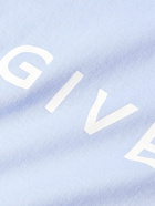 Givenchy - Logo-Print Cotton-Jersey T-Shirt - Blue