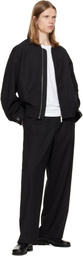 Helmut Lang Black Wardrobe Bomber Jacket