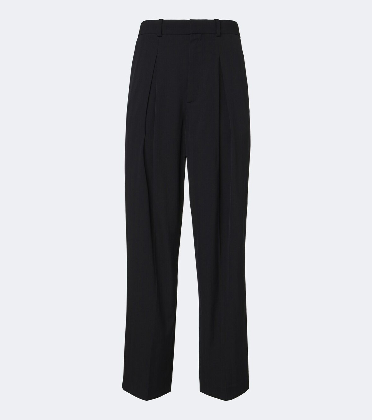Jacquemus Losange pleated virgin wool wide-leg pants