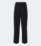 Jacquemus Losange pleated virgin wool wide-leg pants