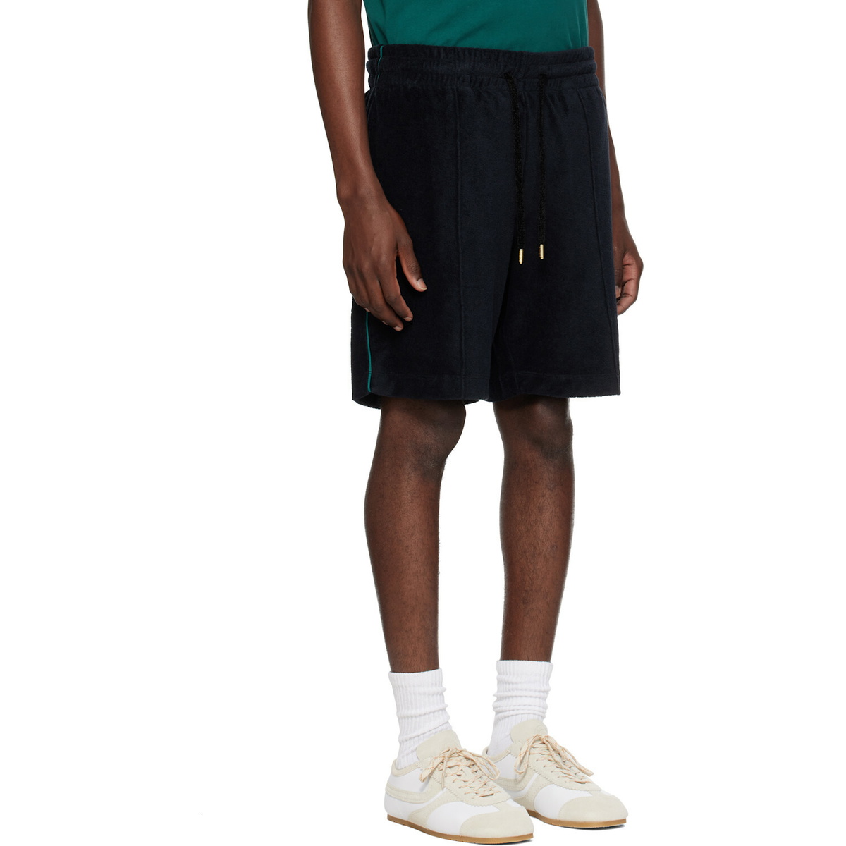 Casablanca Black Towelling Shorts