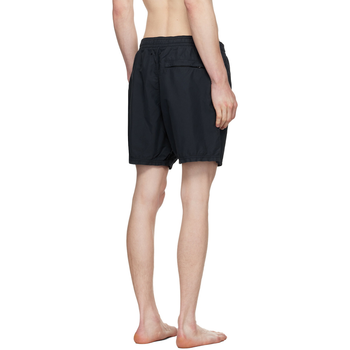 Stone Island Navy B100B09 Brushed Nylon Swim Shorts