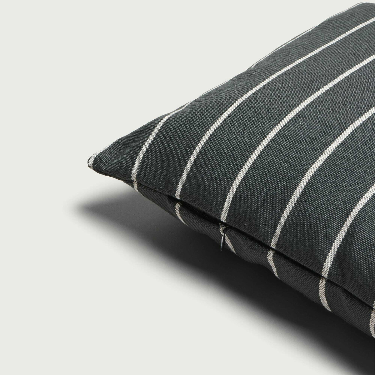 HAY Outdoor Market Cushion in Black/Beige Stripe