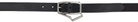 Serapis Black Leather Belt