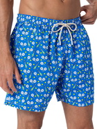 MC2 Saint Barth Man Lightweight Fabric Swim-shorts Lighting Micro Fantasy With Padel Winner Print