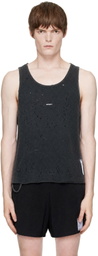 Satisfy Gray MothTech Waffle Singlet Tank Top