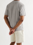REIGNING CHAMP - Logo-Appliquéd Cotton-Jersey T-Shirt - Gray