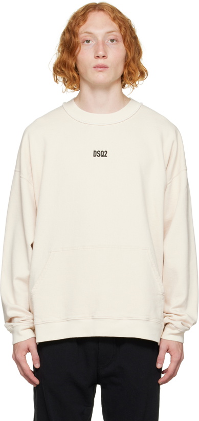 Photo: Dsquared2 Off-White Mini DSQ2 Sweatshirt