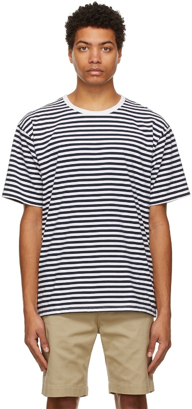 Photo: Nanamica Navy Striped T-Shirt