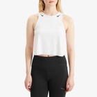 Nike Women's Aeroswift Tank Top in White/Black
