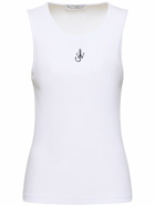 JW ANDERSON Anchor Logo Stretch Cotton Tank Top