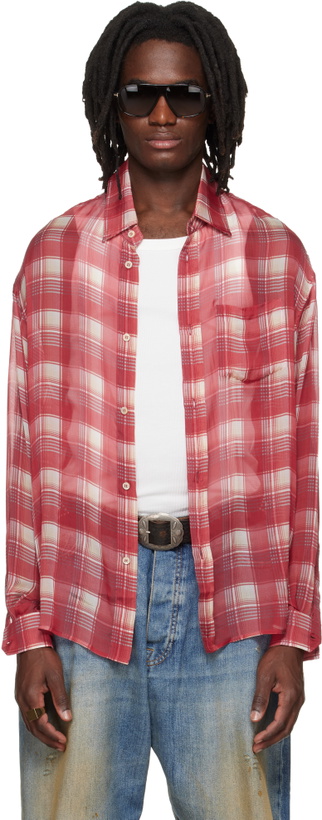 Photo: 424 Red Silk Shirt