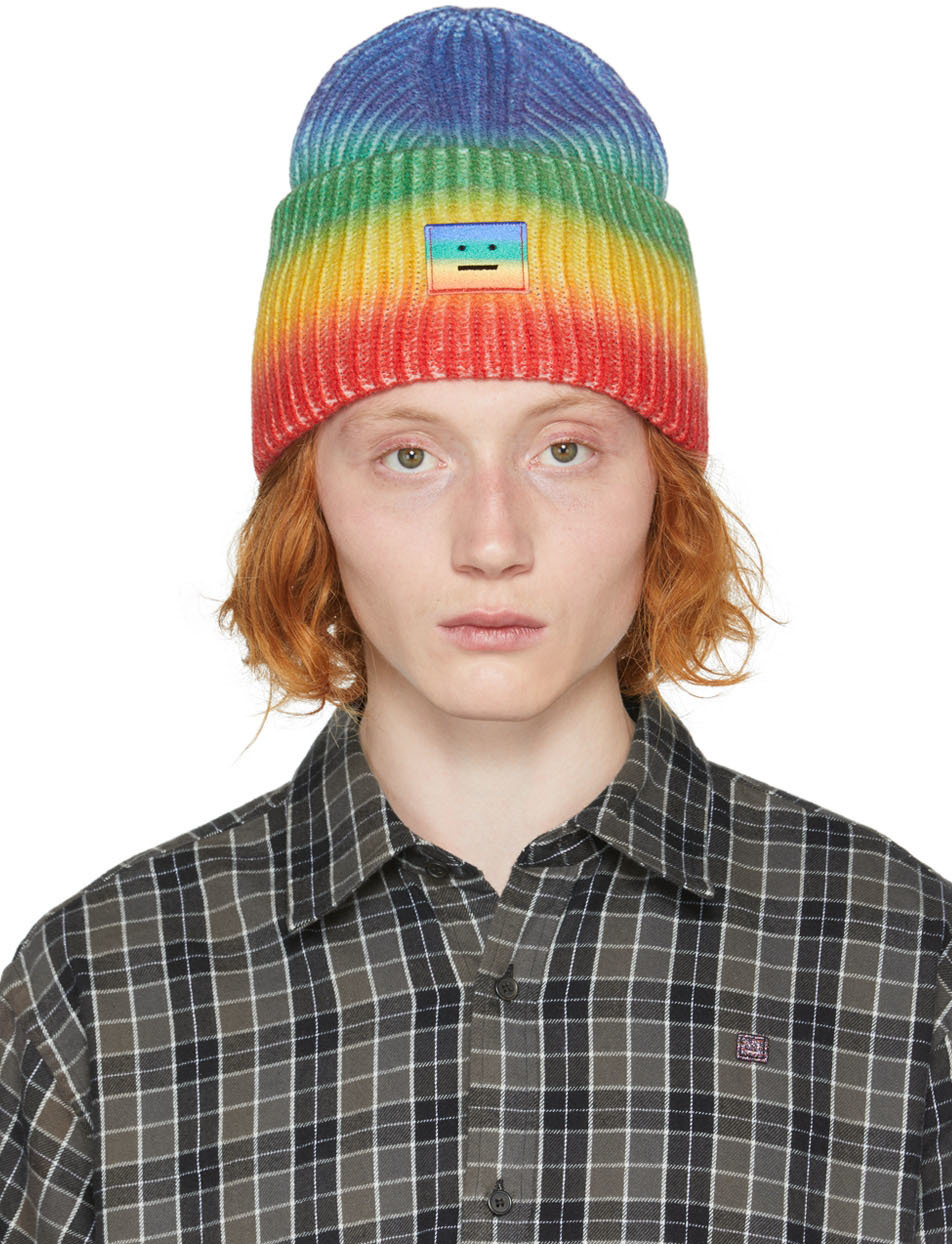 Acne Studios Multicolor Lambswool Beanie Acne Studios