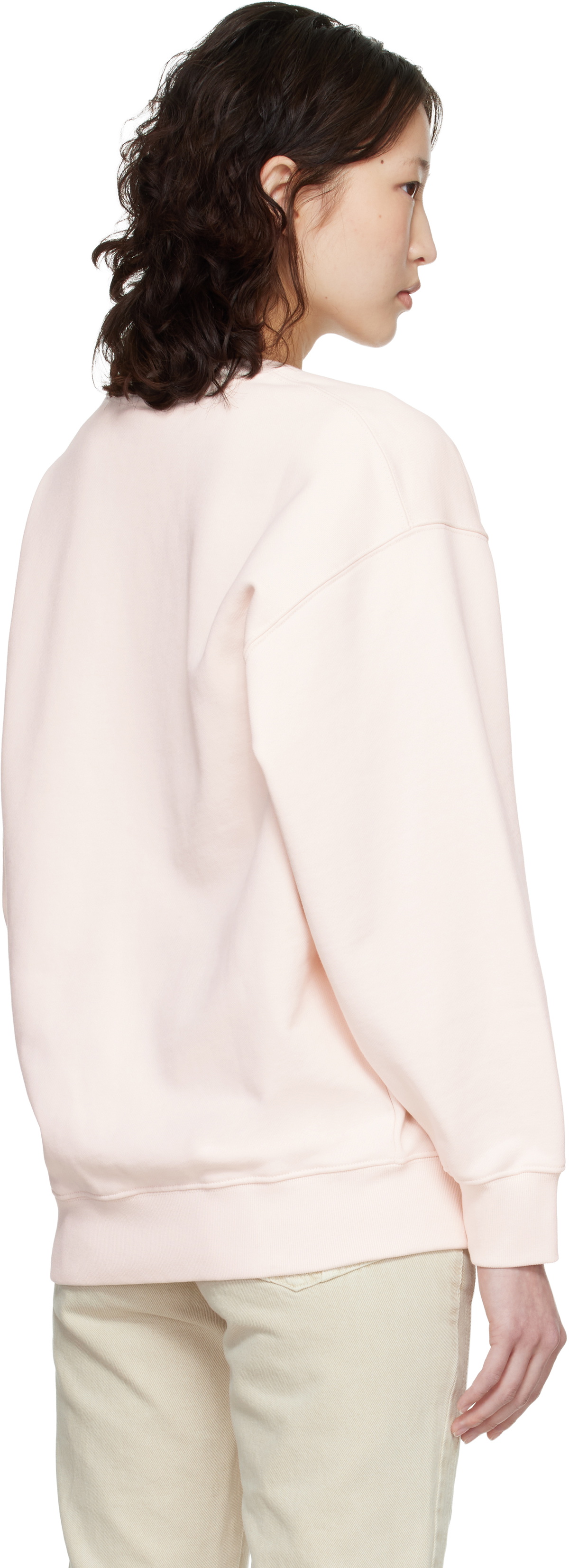 Maison Kitsuné Pink Baby Fox Oversize Sweatshirt