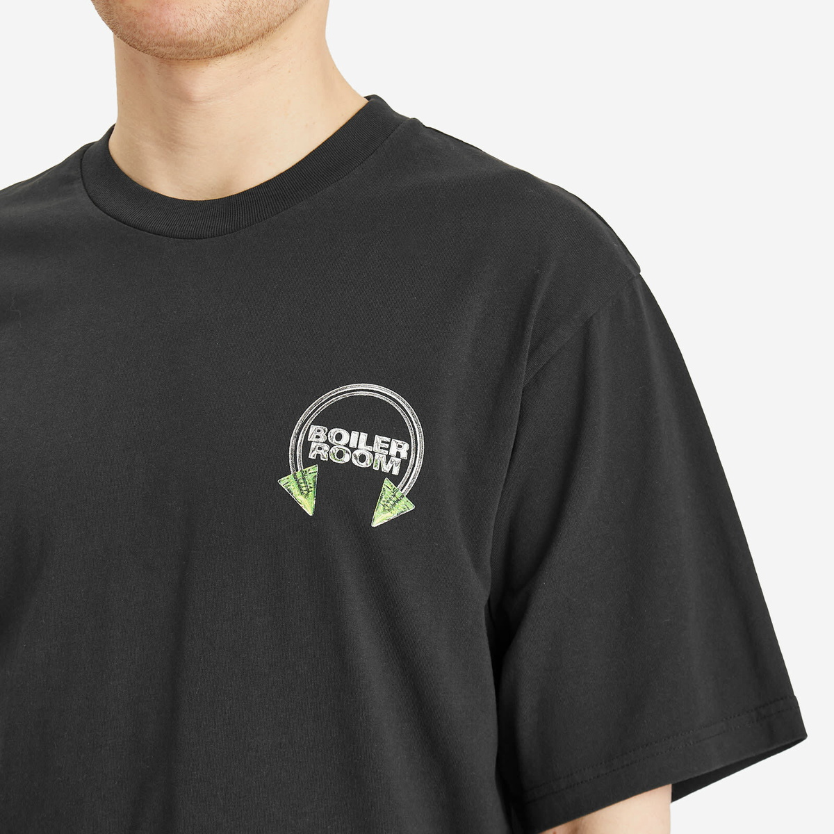 Boiler Room Men's Piercing T-Shirt in Black