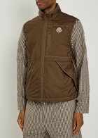 Moncler Ansiei Hooded Nylon Gilet Brown
