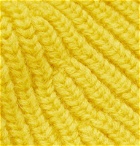 The Workers Club - Ribbed Merino Wool Beanie - Yellow