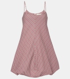 Faithfull Aniela striped cotton minidress