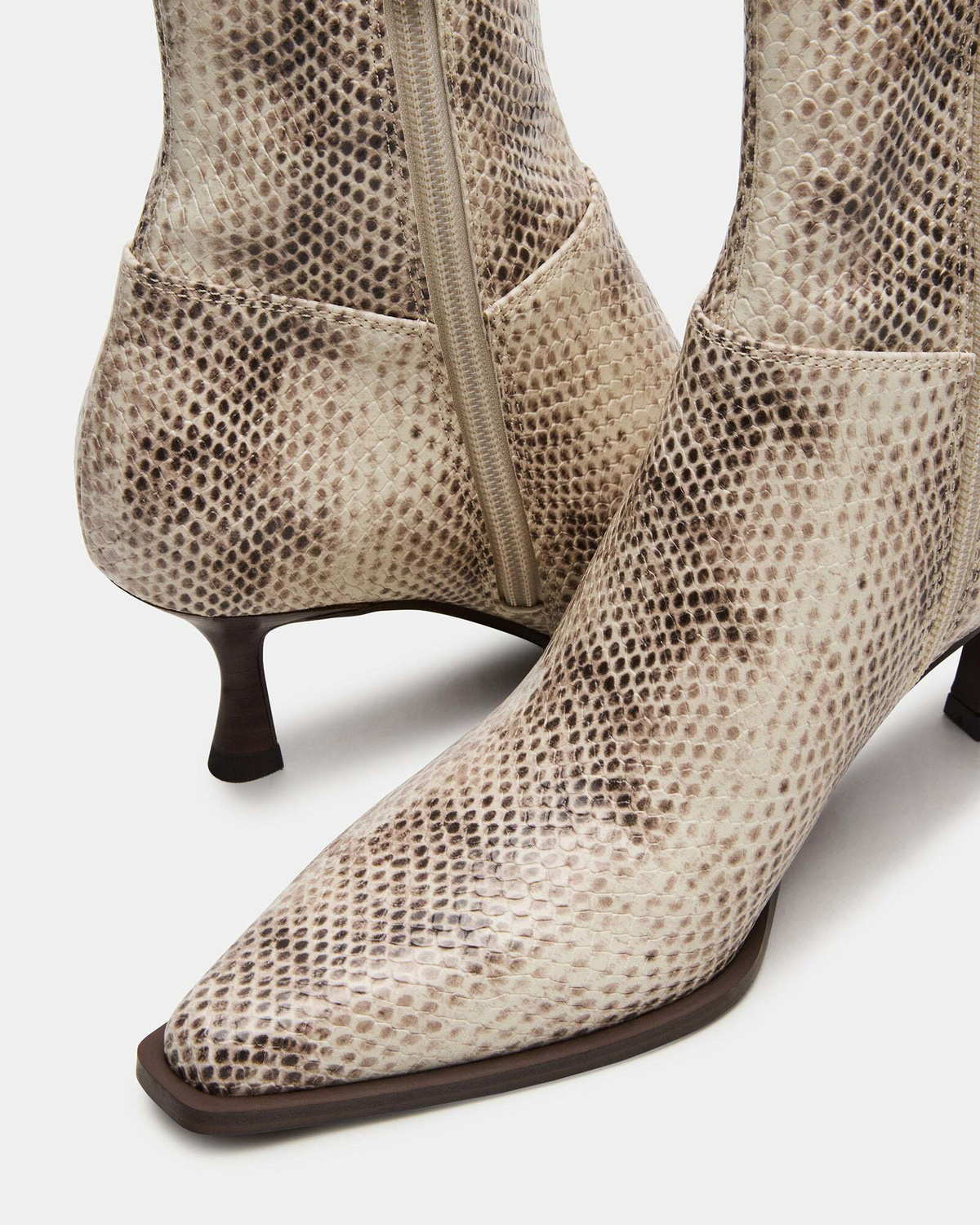 Steve Madden Stasia Booties in Natural Exotic
