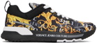 Versace Jeans Couture Black & Gold Dynamic Sneakers