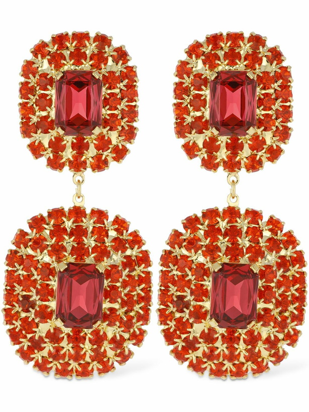 Photo: MAGDA BUTRYM - Orange Crystal Pendant Earrings