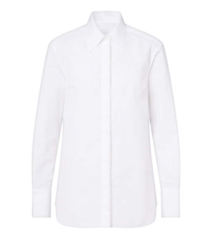 Photo: Eleventy Cotton and silk poplin shirt