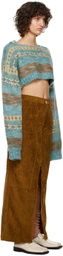 PERVERZE Multicolor Blend Border Sweater