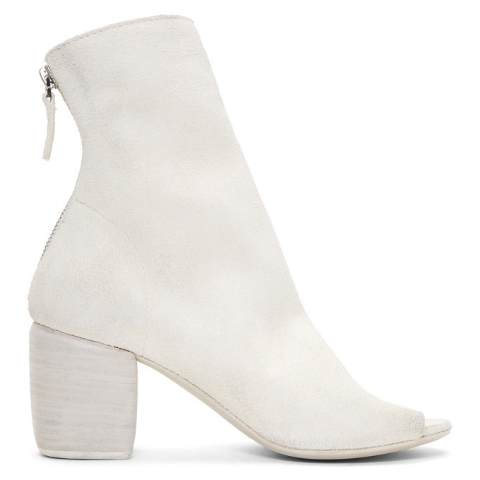 Marsell White Suede Mabo Sand Boots Marsèll