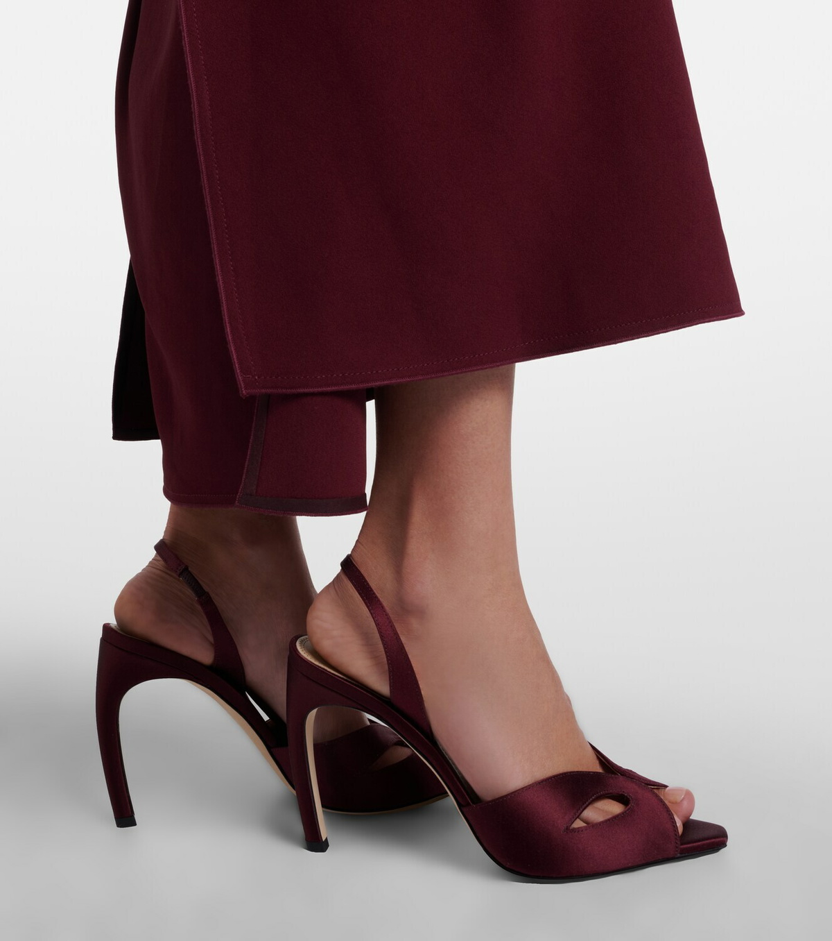 Victoria Beckham Harlow satin slingback sandals