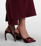 Victoria Beckham Harlow satin slingback sandals