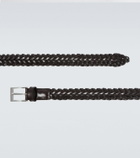 Lardini Braided leather belt