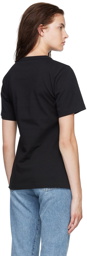 Victoria Beckham Black Cut-Out T-Shirt