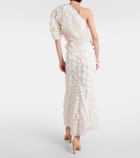 Chloé One-shoulder silk-blend gown