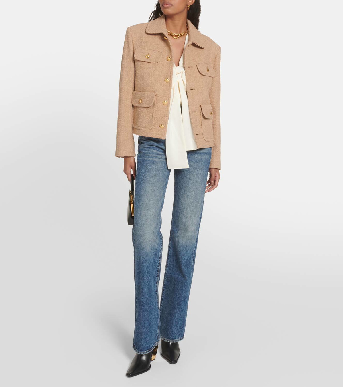 Nili Lotan Paloma cotton-blend jacket Nili Lotan