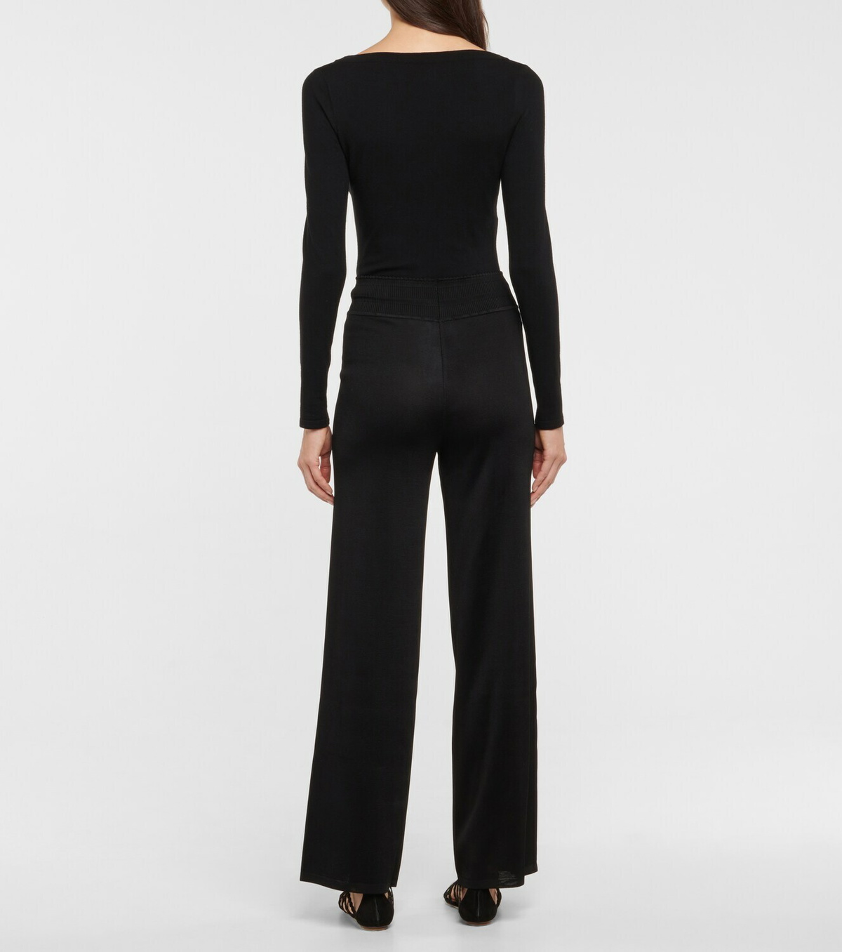 Alaïa Wide-leg knit pants ALAÏA