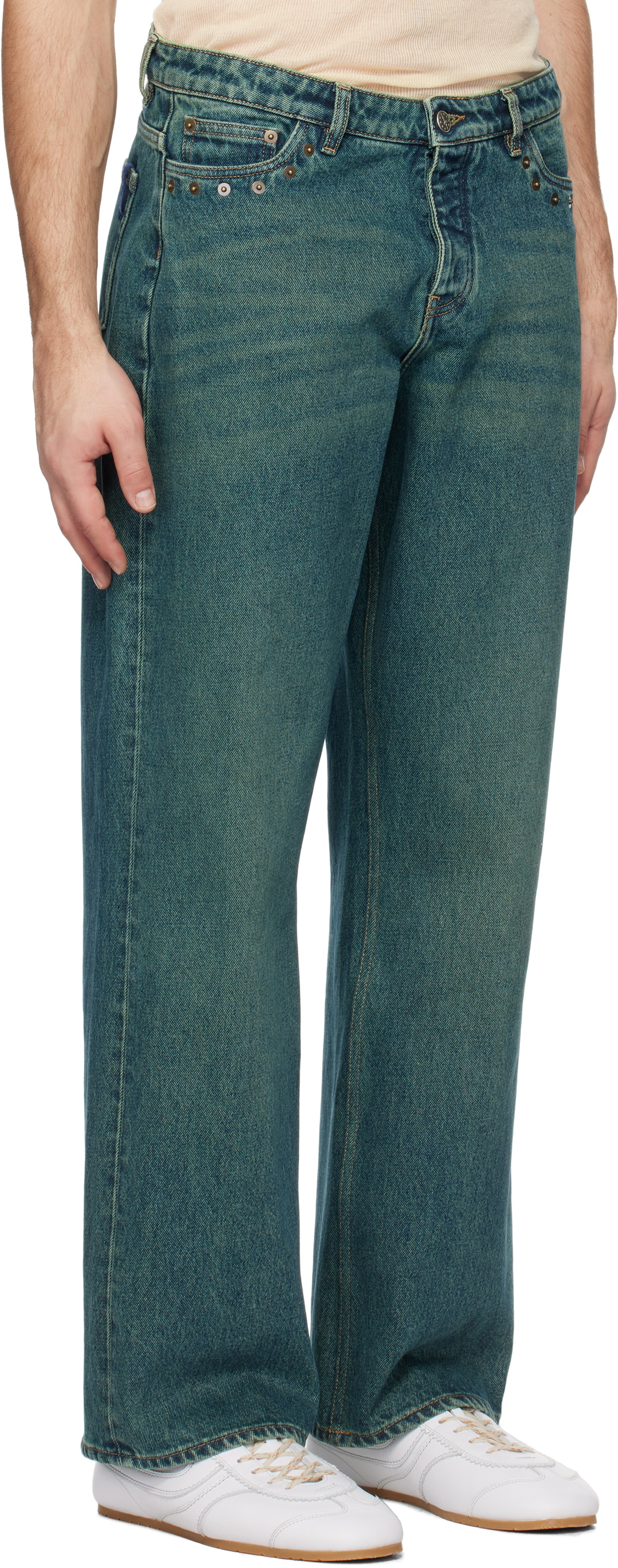 Paloma Wool Green Crowd Jeans