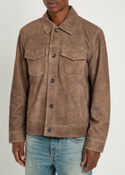 Rag & Bone Suede Overshirt Brown